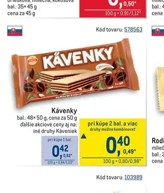 Kávenky 50 g