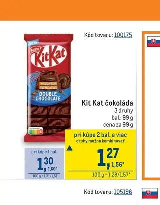 Kit Kat čokoláda 99 g
