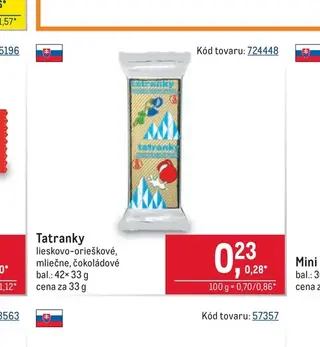 Tatranky 33 g
