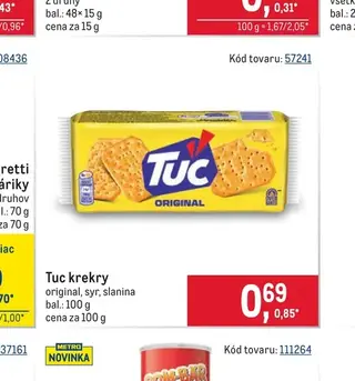 Tuc krekry 100 g