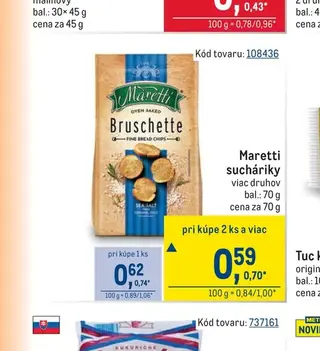 Maretti sucháriky 70 g
