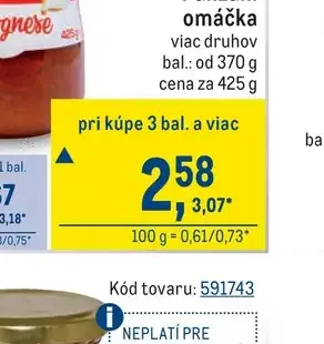 Panzani omáčka