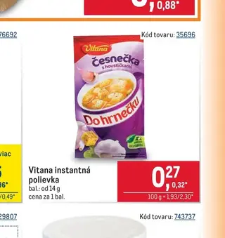 Vitana instantná polievka
