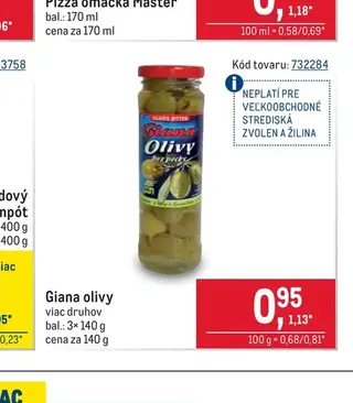 Giana olivy 3× 140 g