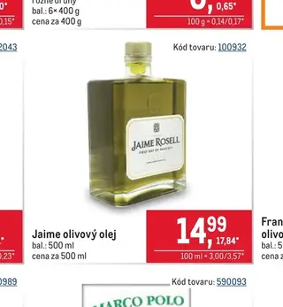 Jaime olivový olej 500 ml