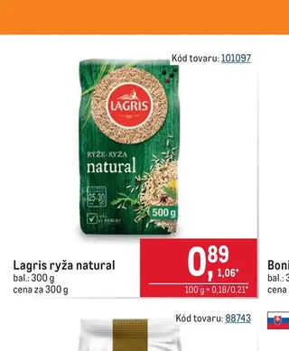 Lagris ryža natural 300 g