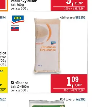 aro Strúhanka 10× 500 g