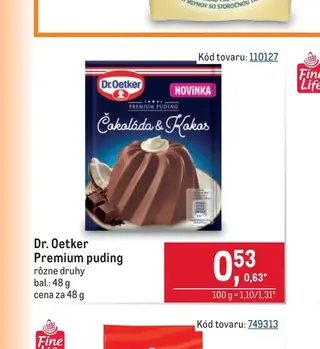 Dr. Oetker Premium puding 48 g