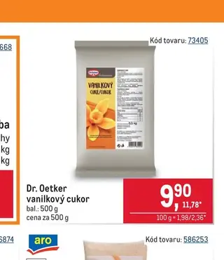 Dr. Oetker vanilkový cukor 500 g