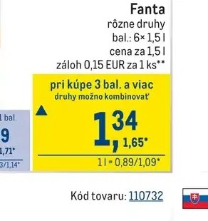 Fanta 1,5 l