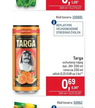 Targa 330 ml