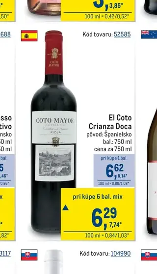 El Coto Crianza Doca 750 ml
