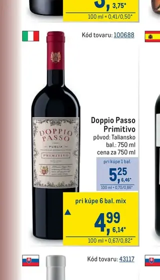 Doppio Passo Primitivo 750 ml
