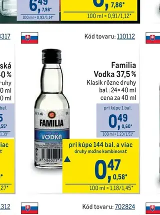 Familia Vodka 37,5 %