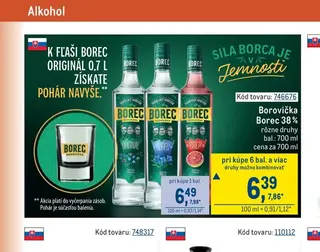 Borovička Borec 38 %