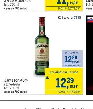 Jameson 40 %