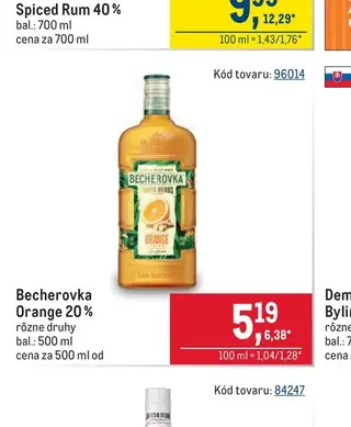 Becherovka Orange 20 %