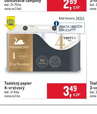 Toaletný papier 4-vrstvový 8 ks