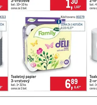 Toaletný papier 3-vrstvový 32 ks