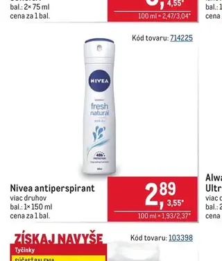 Nivea antiperspirant 150 ml