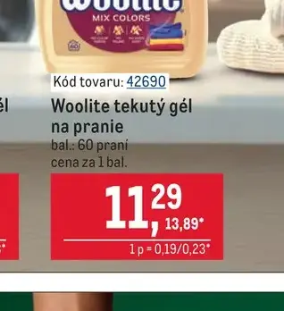 Woolite tekutý gél na pranie 60 praní