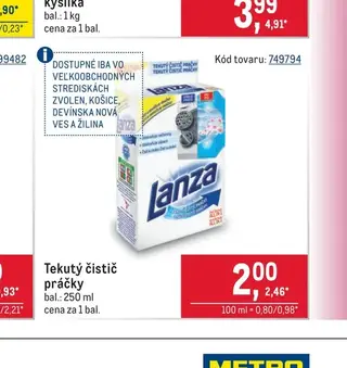 Tekutý čistič práčky 250 ml