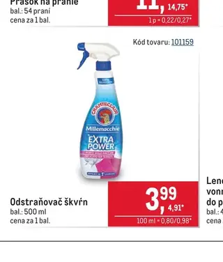 Odstraňovač škvŕn 500 ml