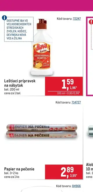 Leštiaci prípravok na nábytok 200 ml