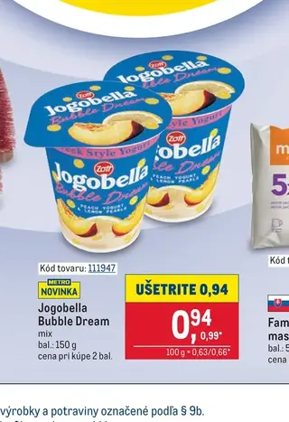 Zott Jogobella Bubble Dream mix 150 g