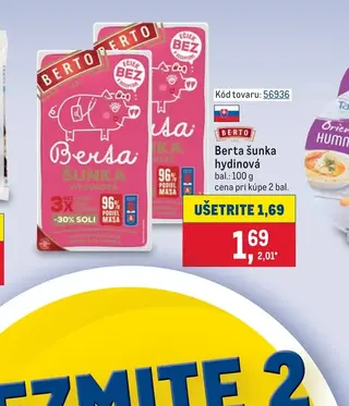 Berta šunka hydinová 100 g