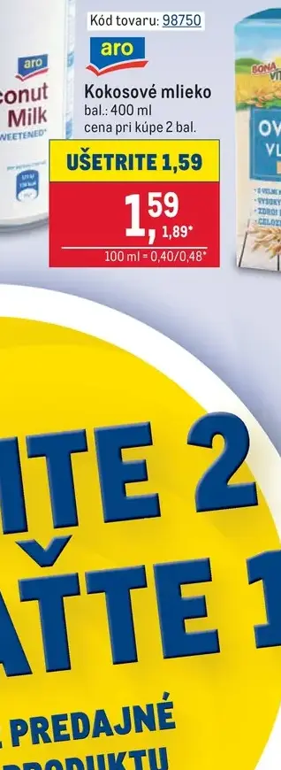 aro Kokosové mlieko 400 ml