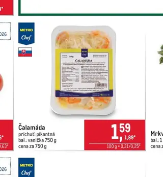 Čalamáda pikantná 750 g