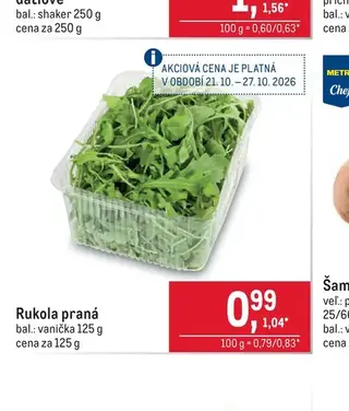 Rukola praná 125 g