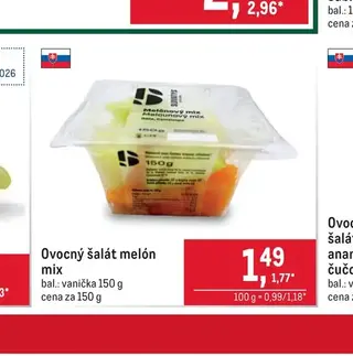 Ovocný šalát melón mix