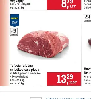 Teľacia falošná sviečkovica z pleca