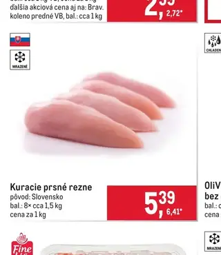 Kuracie prsné rezne
