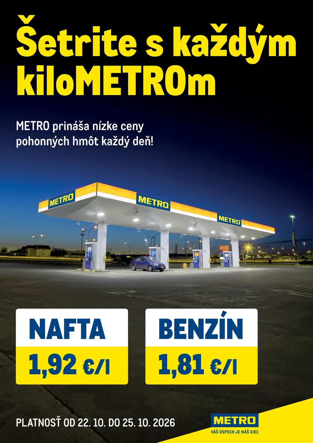 Metro leták od 22. 10. 2026 – strana 1