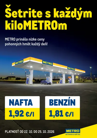 Metro leták od 22. 10. 2026