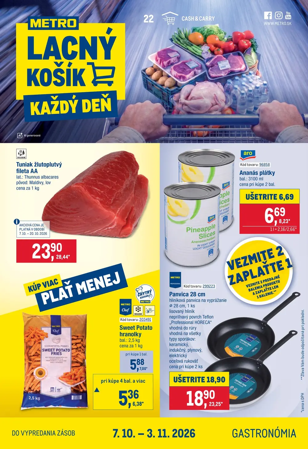 Metro leták od 7. 10. 2026 – strana 1