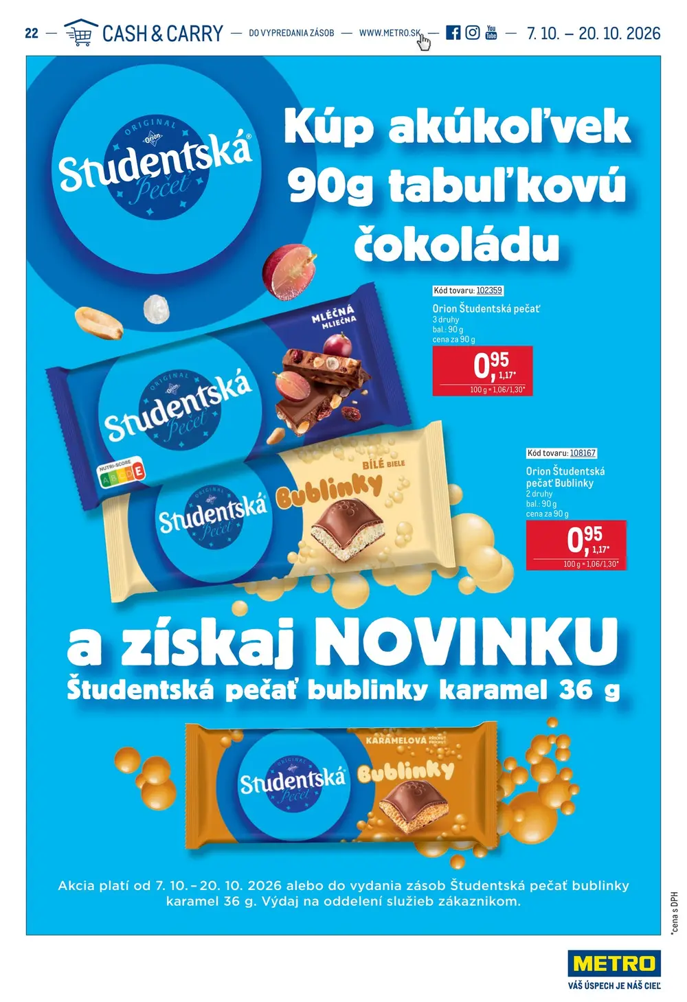 Metro leták od 7. 10. 2026 – strana 1