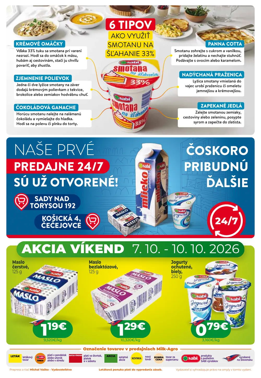 Milk-Agro leták od 7. 10. 2026 – strana 2