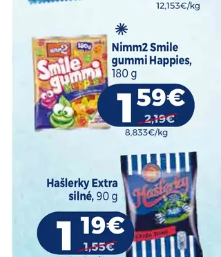 Nimm2 Smile gummi Happies, 180 g