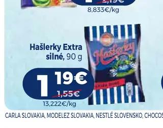 Hašlerky Extra silné, 90 g