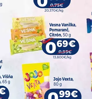 Vesna Vanilka, Pomaranč, Citrón, 50 g