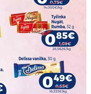 Tyčinka Nugát, Rumba, 32 g