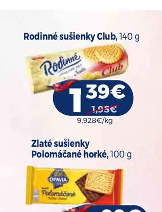Rodinné sušienky Club 140 g
