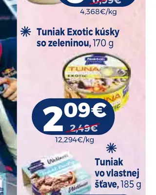 Tuniak Exotic kúsky so zeleninou 170 g