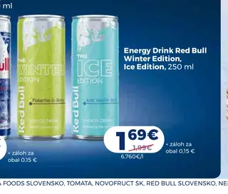 Energy Drink Red Bull Winter Edition, Ice Edition 250 ml