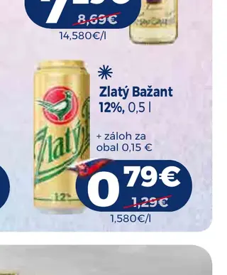 Zlatý Bažant 12%, 0,5 l