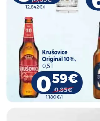 Krušovice Originál 10%, 0,5 l